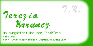 terezia maruncz business card